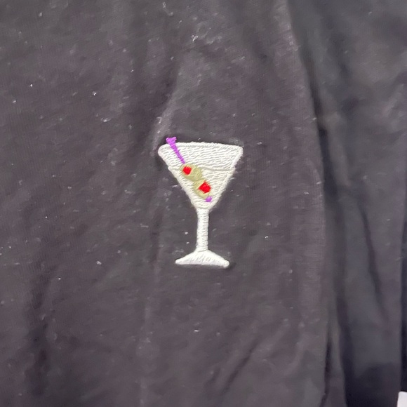 Black T-Shirt with little martini - Picture 3 of 3